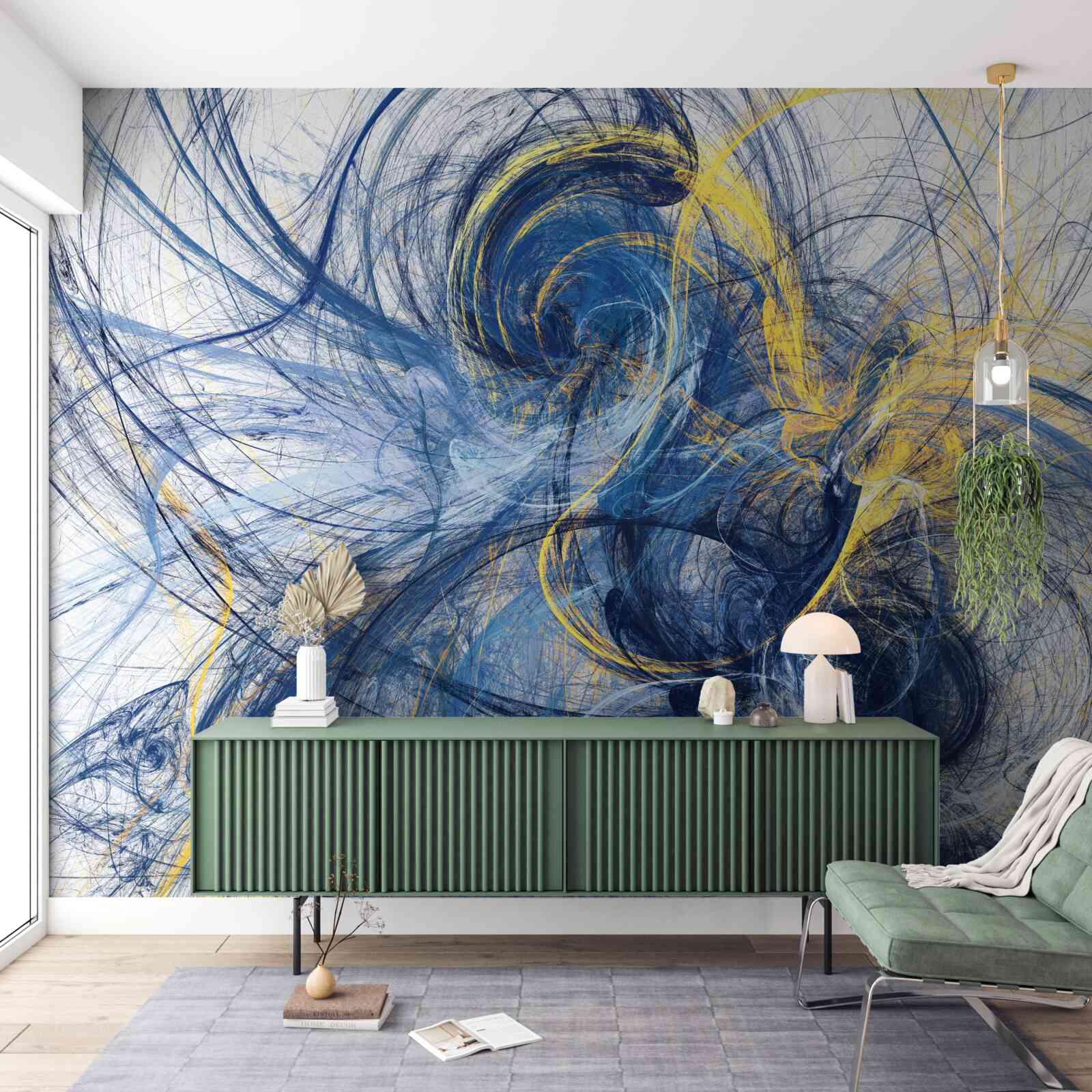 Fotobehang de metafoor van het geluid van regen