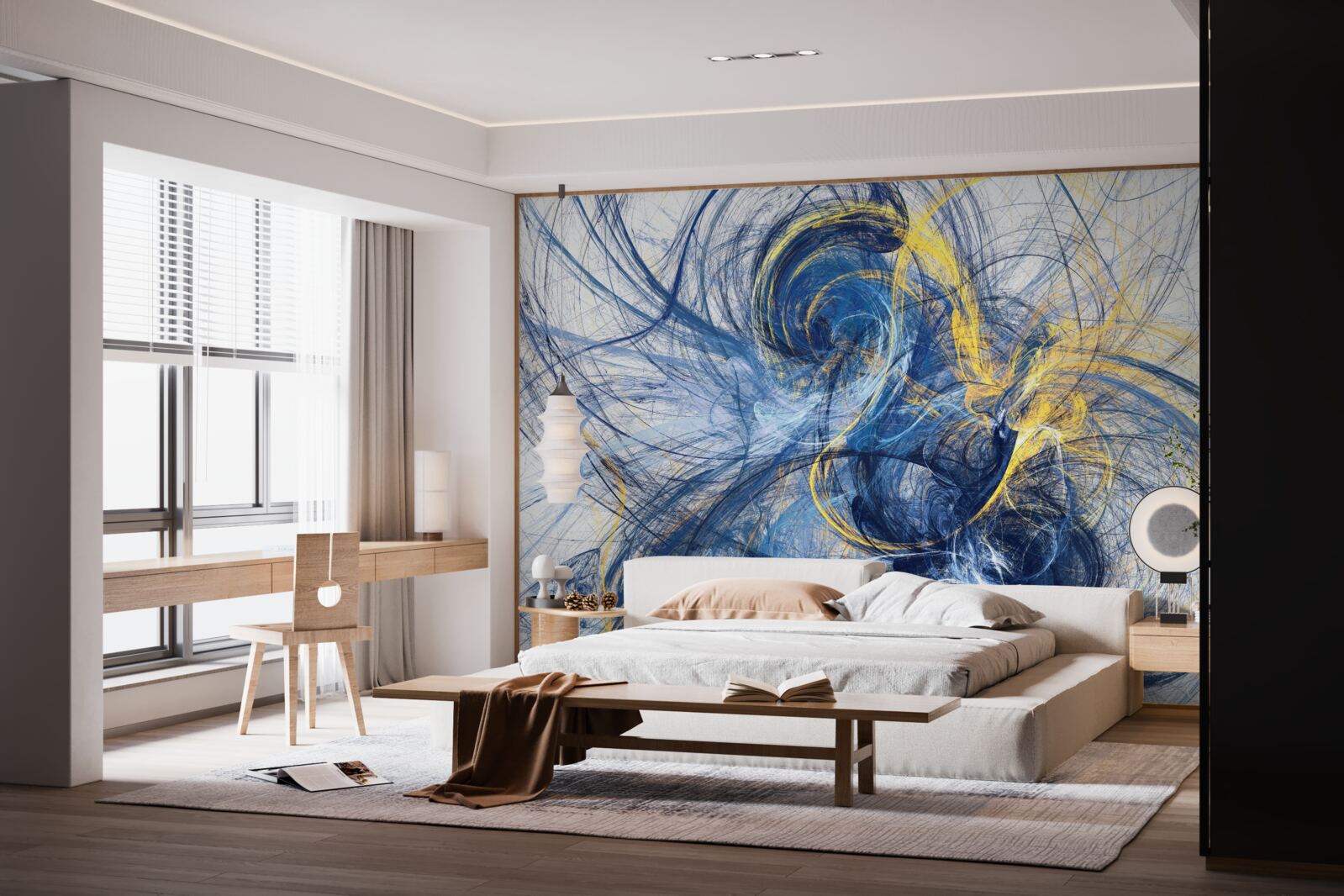 Fotobehang de metafoor van het geluid van regen