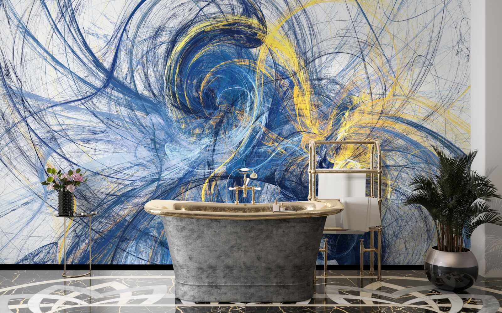 Fotobehang de metafoor van het geluid van regen