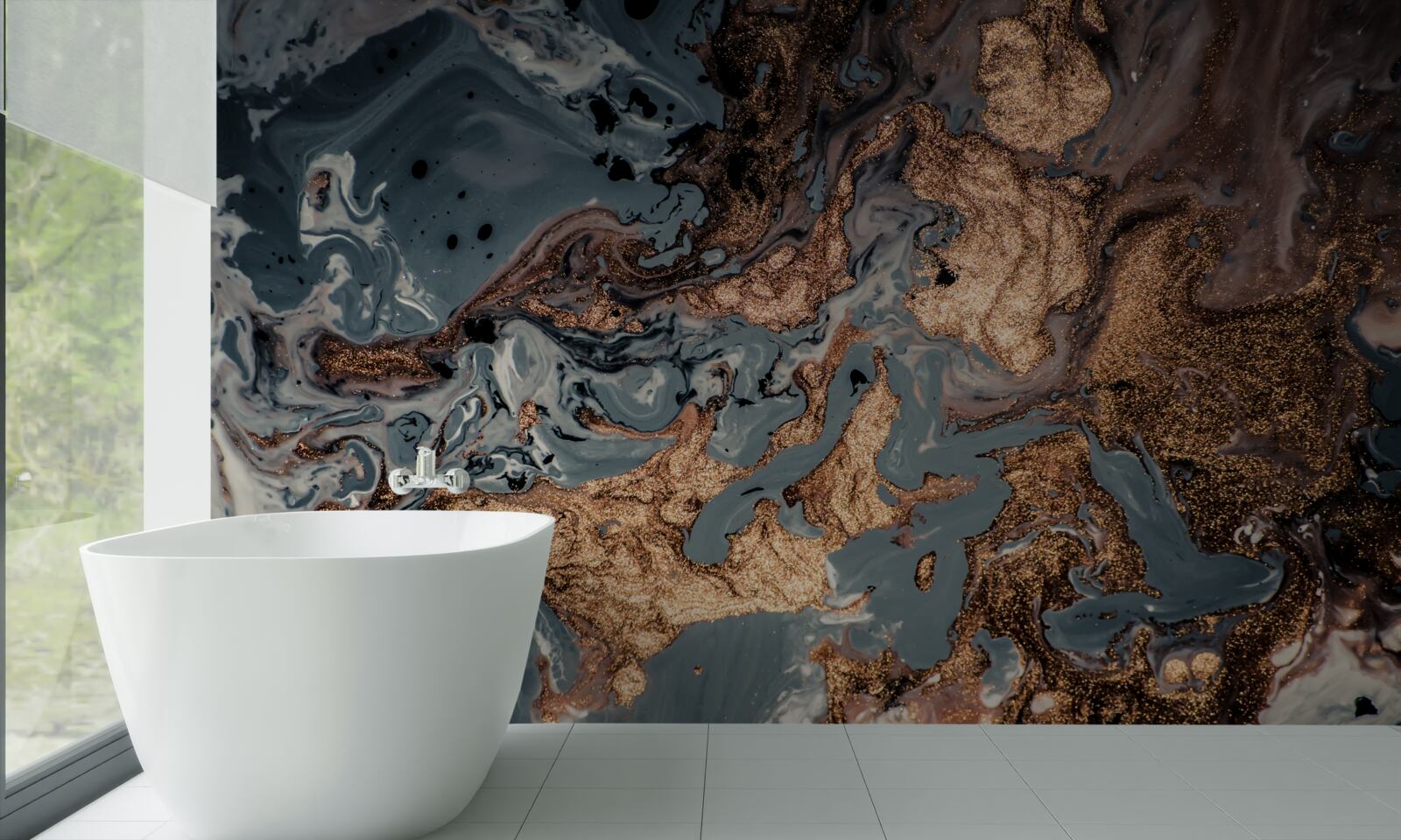 Fotobehang gecondenseerd gouden elixer