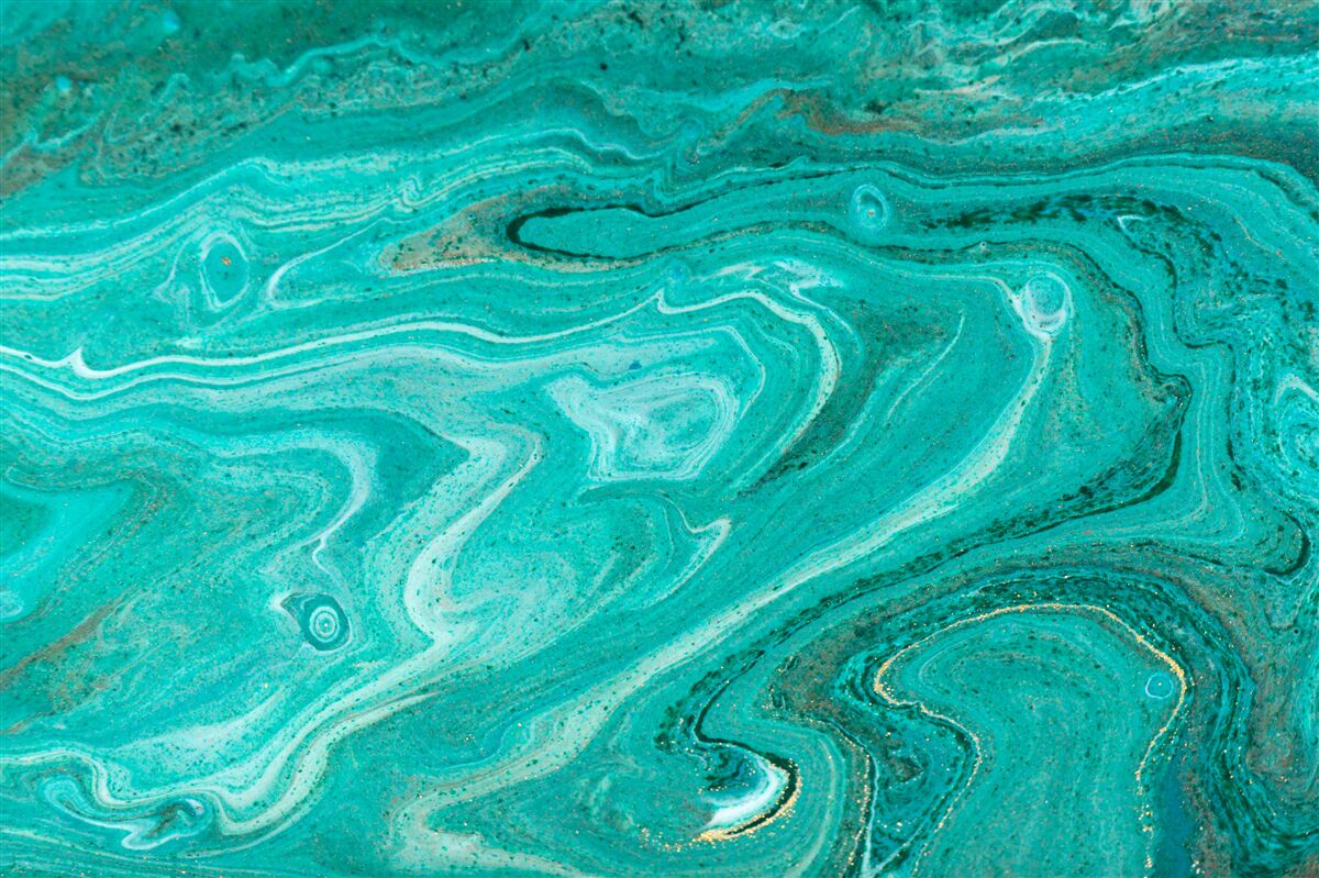 Fotobehang marmer in lichtgroene tinten