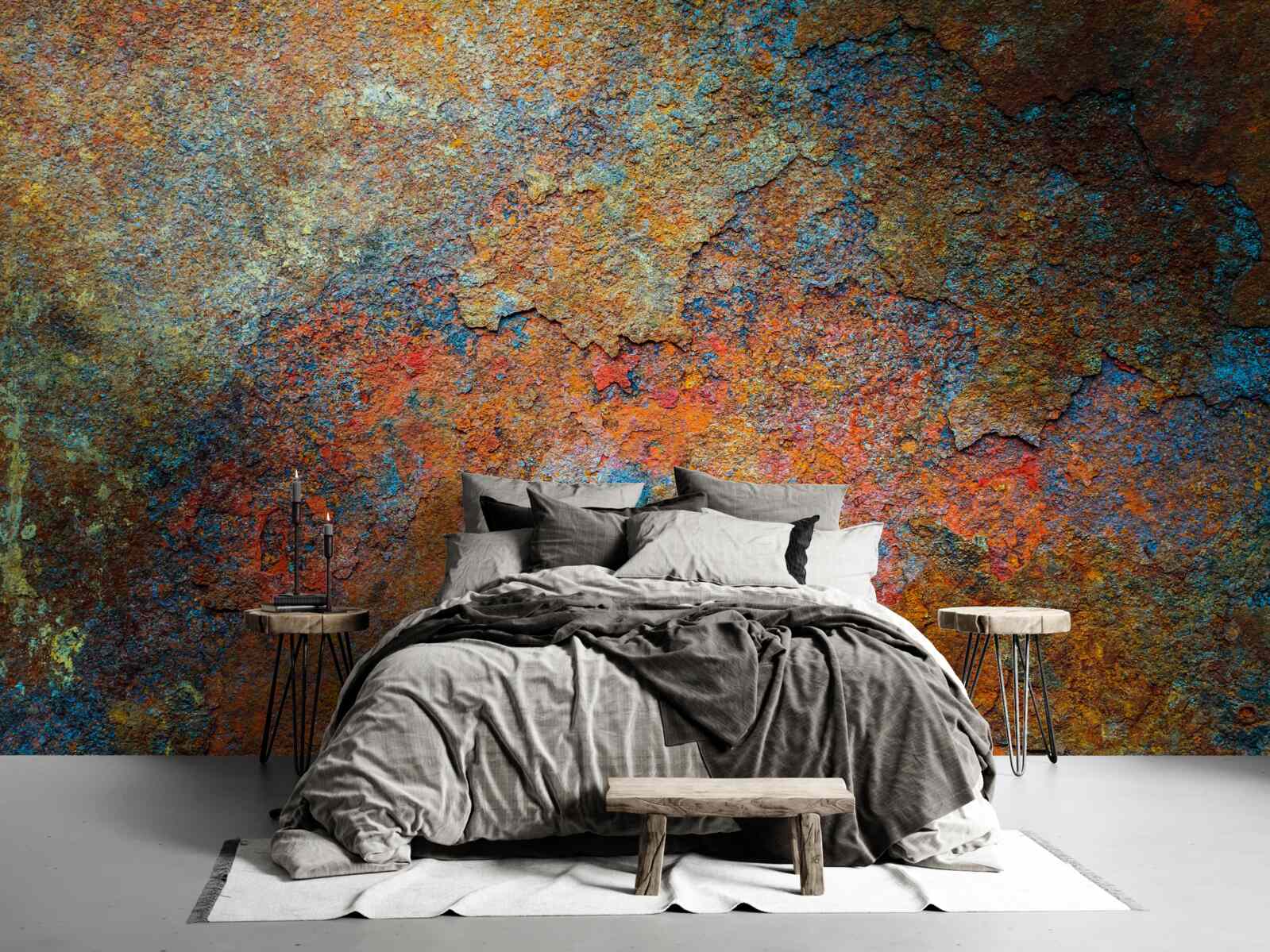 Fotobehang roestkleur en structuur