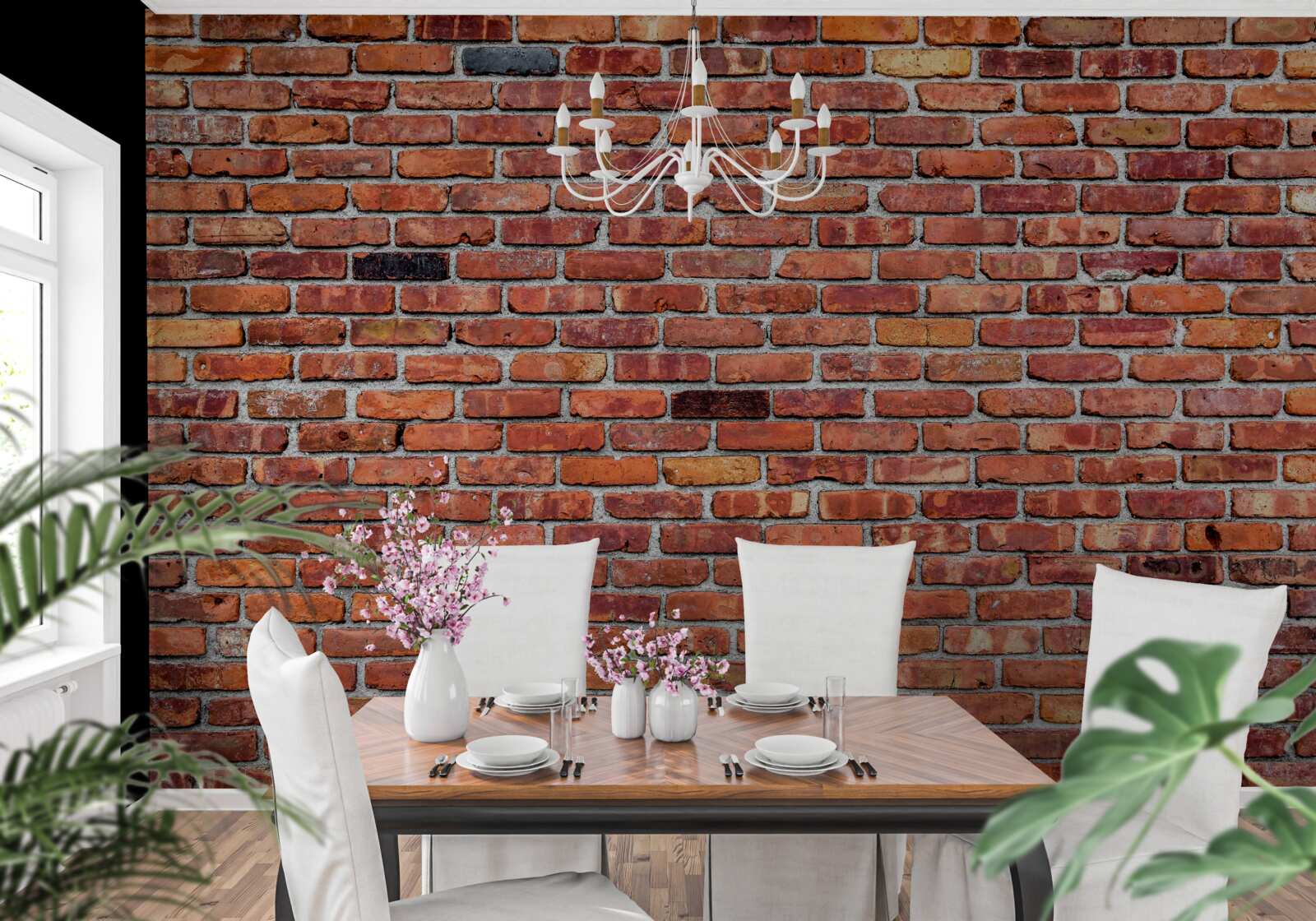 Fotobehang Antieke bakstenen muur