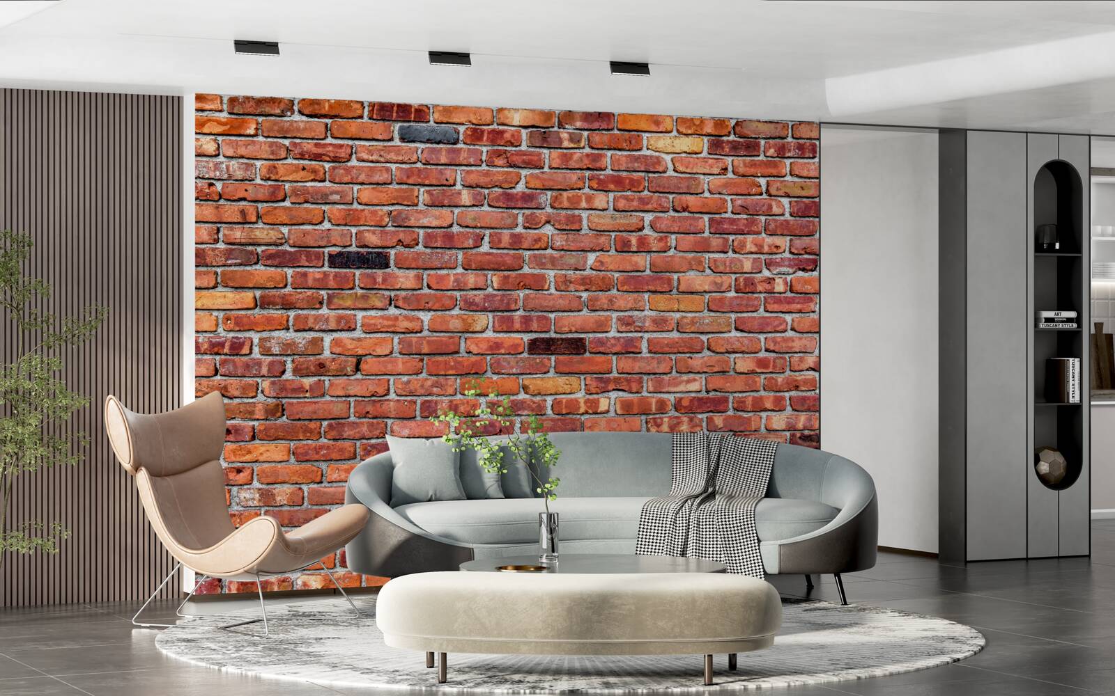 Fotobehang Antieke bakstenen muur