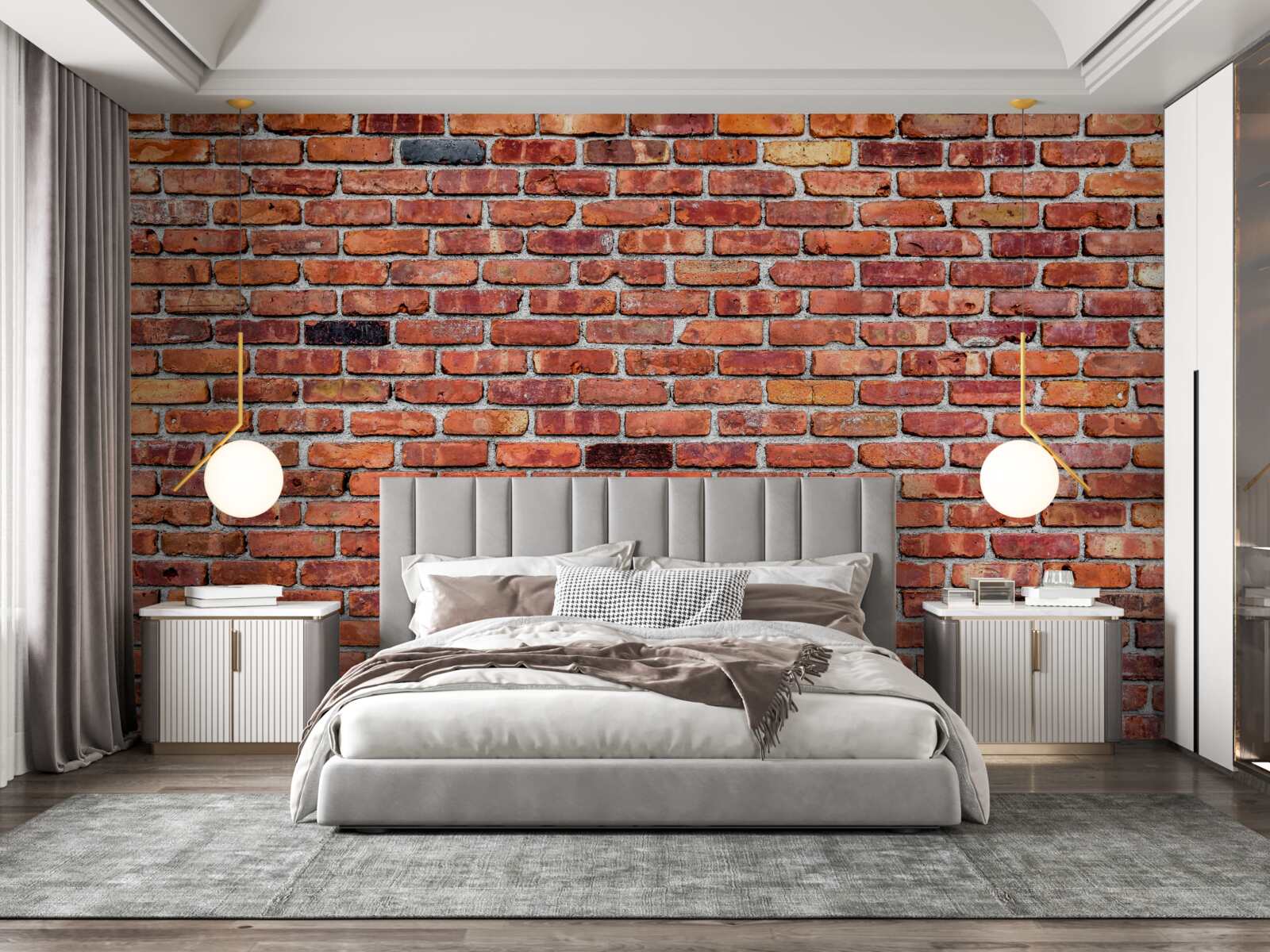 Fotobehang Antieke bakstenen muur