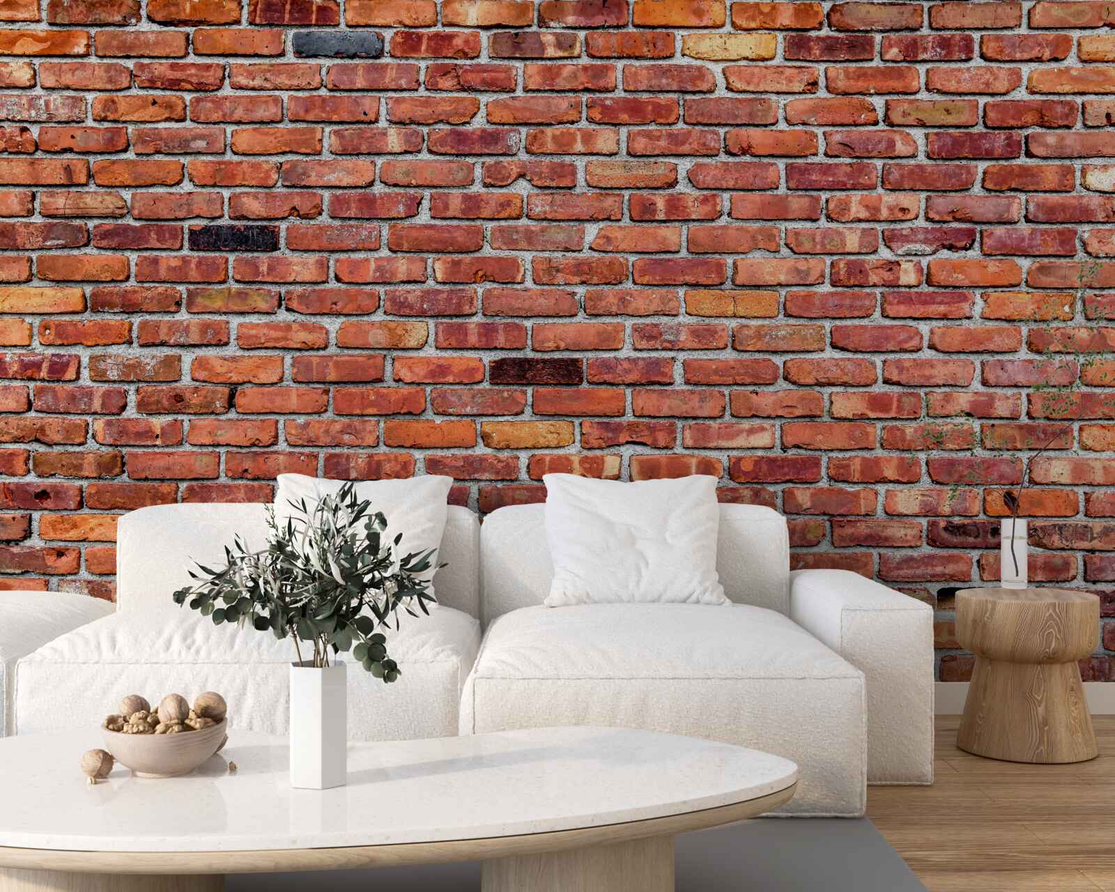 Fotobehang Antieke bakstenen muur