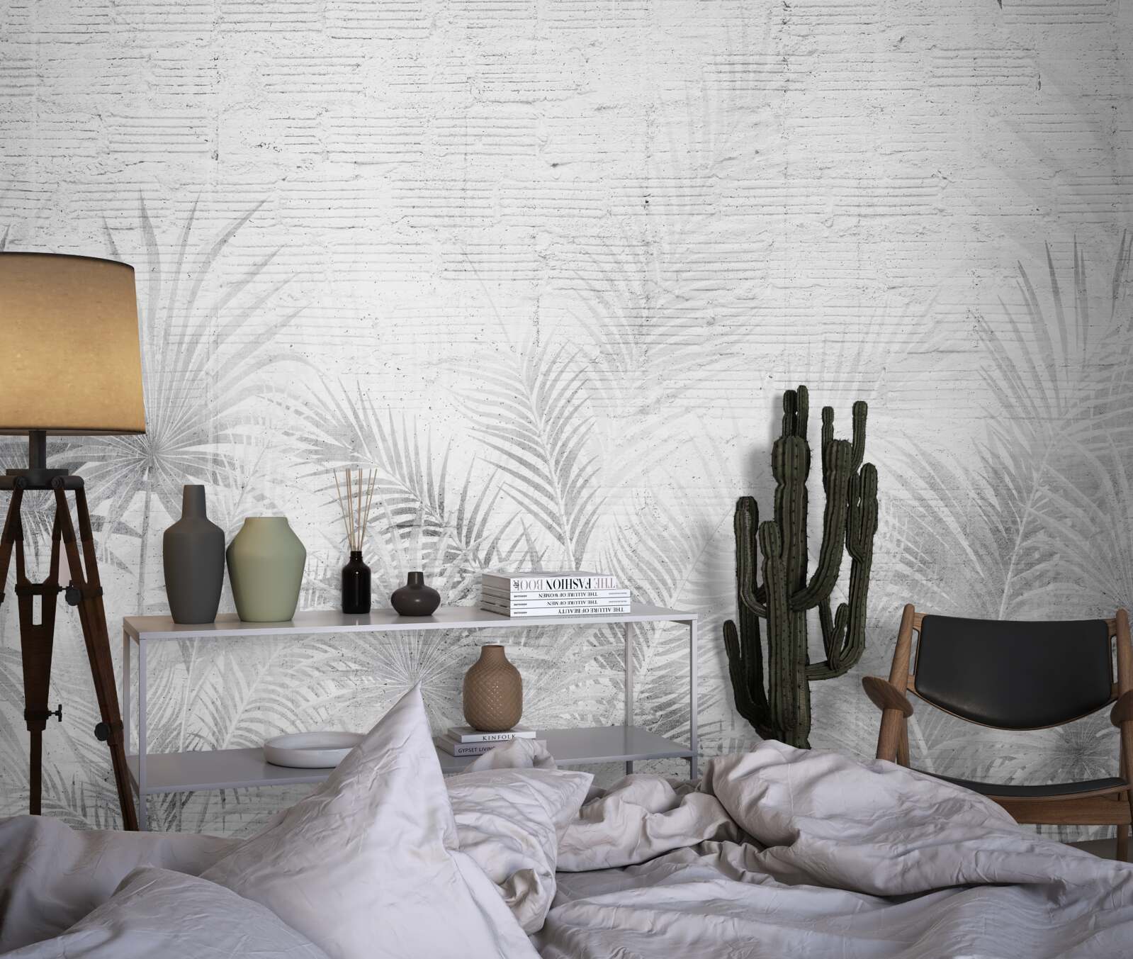 Fotobehang ochtendnevel in een tropisch woud