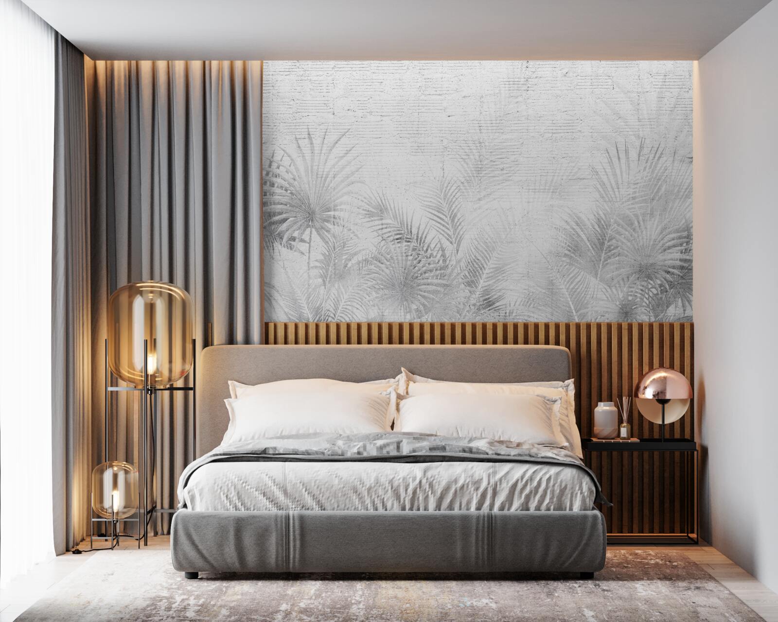 Fotobehang ochtendnevel in een tropisch woud