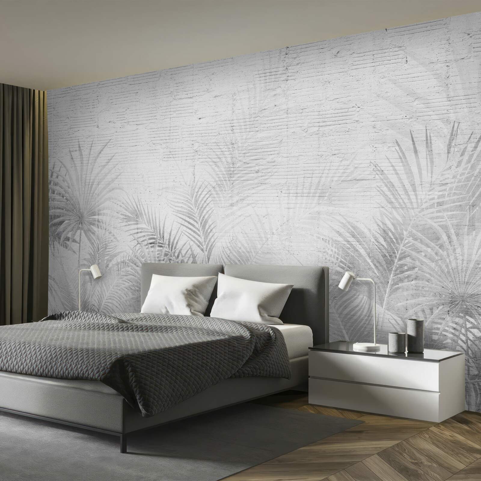 Fotobehang ochtendnevel in een tropisch woud