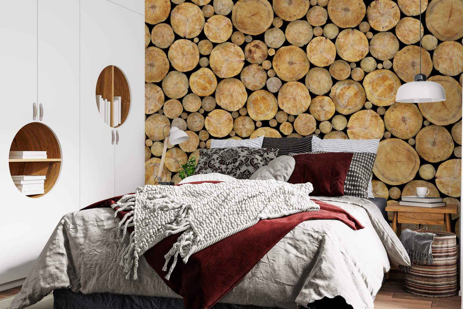 Fotobehang een aanzienlijk aantal bomen werd gekapt