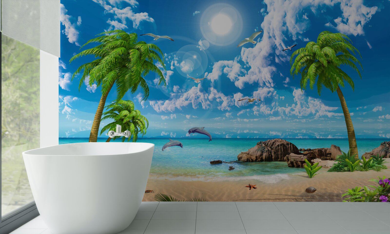 Fotobehang natuur van de tropische kust