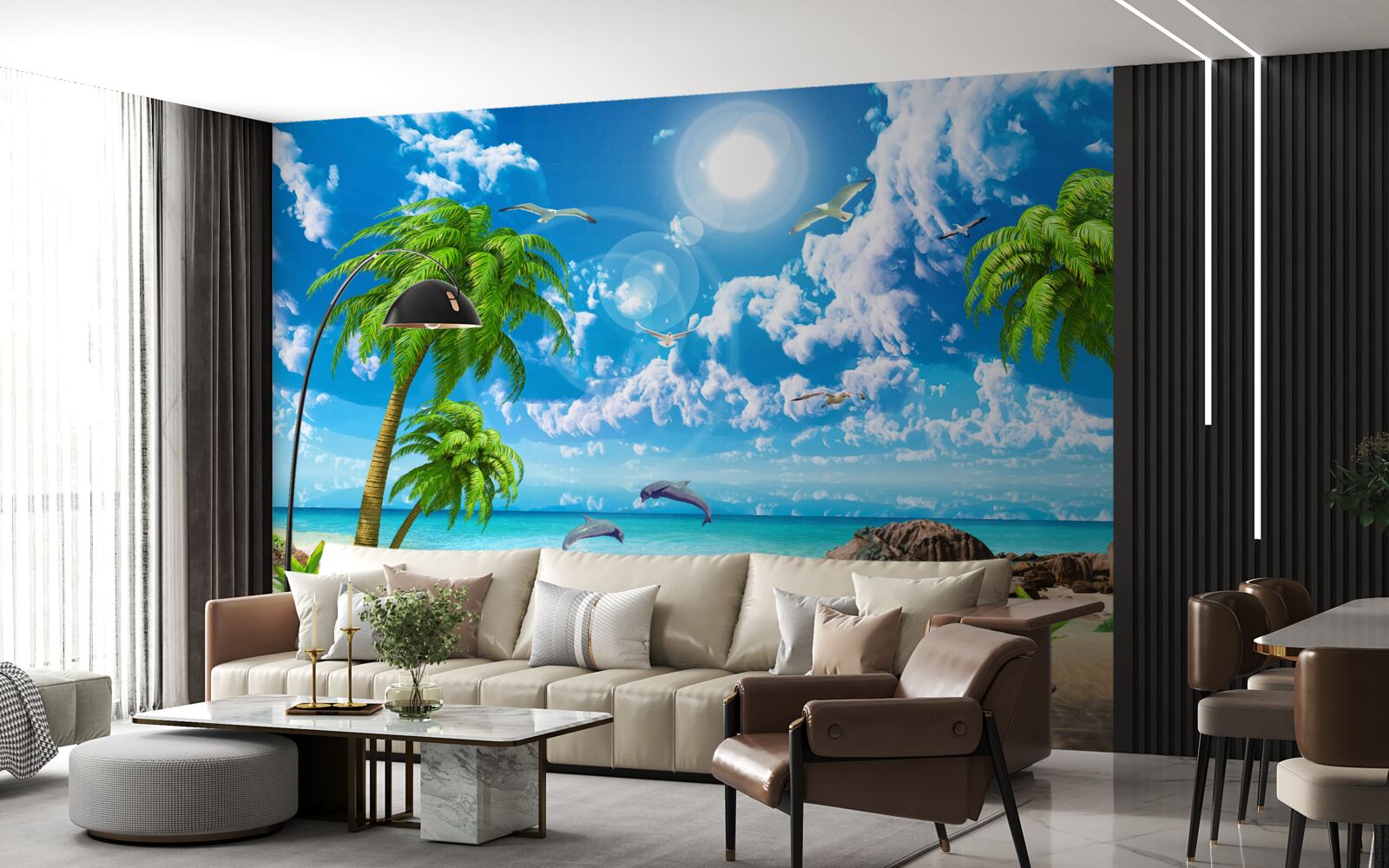 Fotobehang natuur van de tropische kust