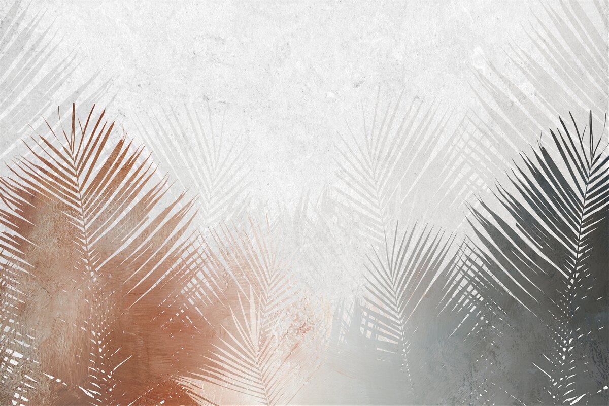 Fotobehang herfstabstractie in een mistig bos