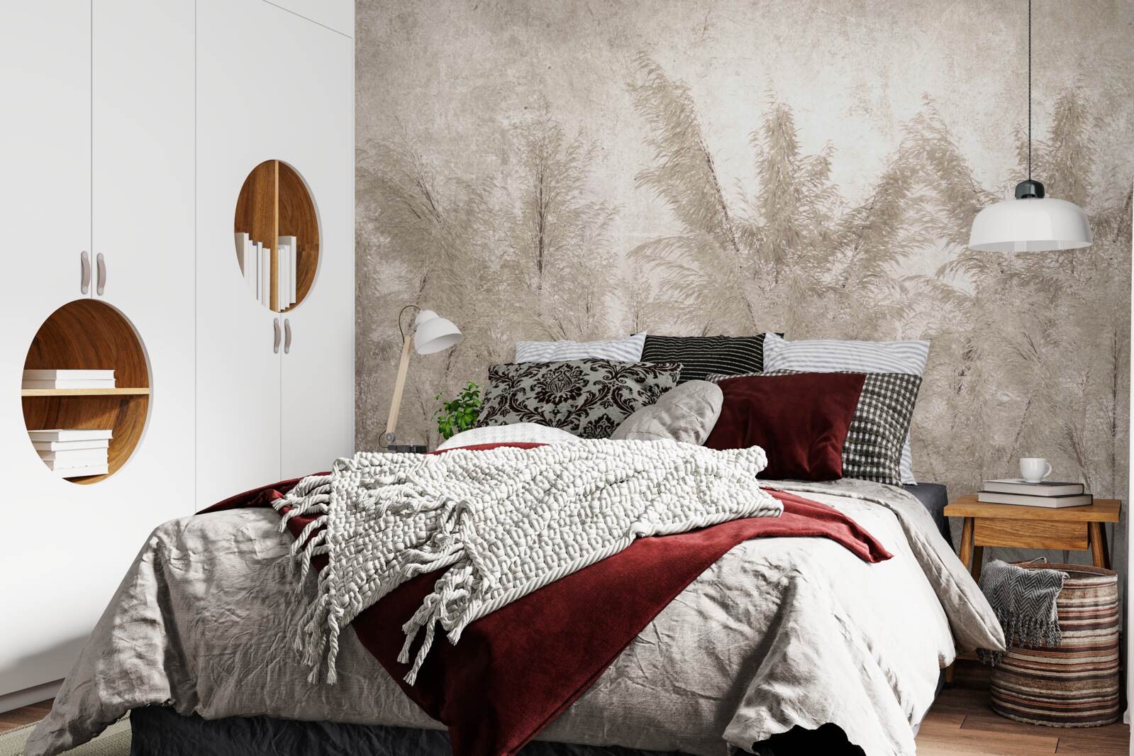 Fotobehang tropische ochtend in de mist