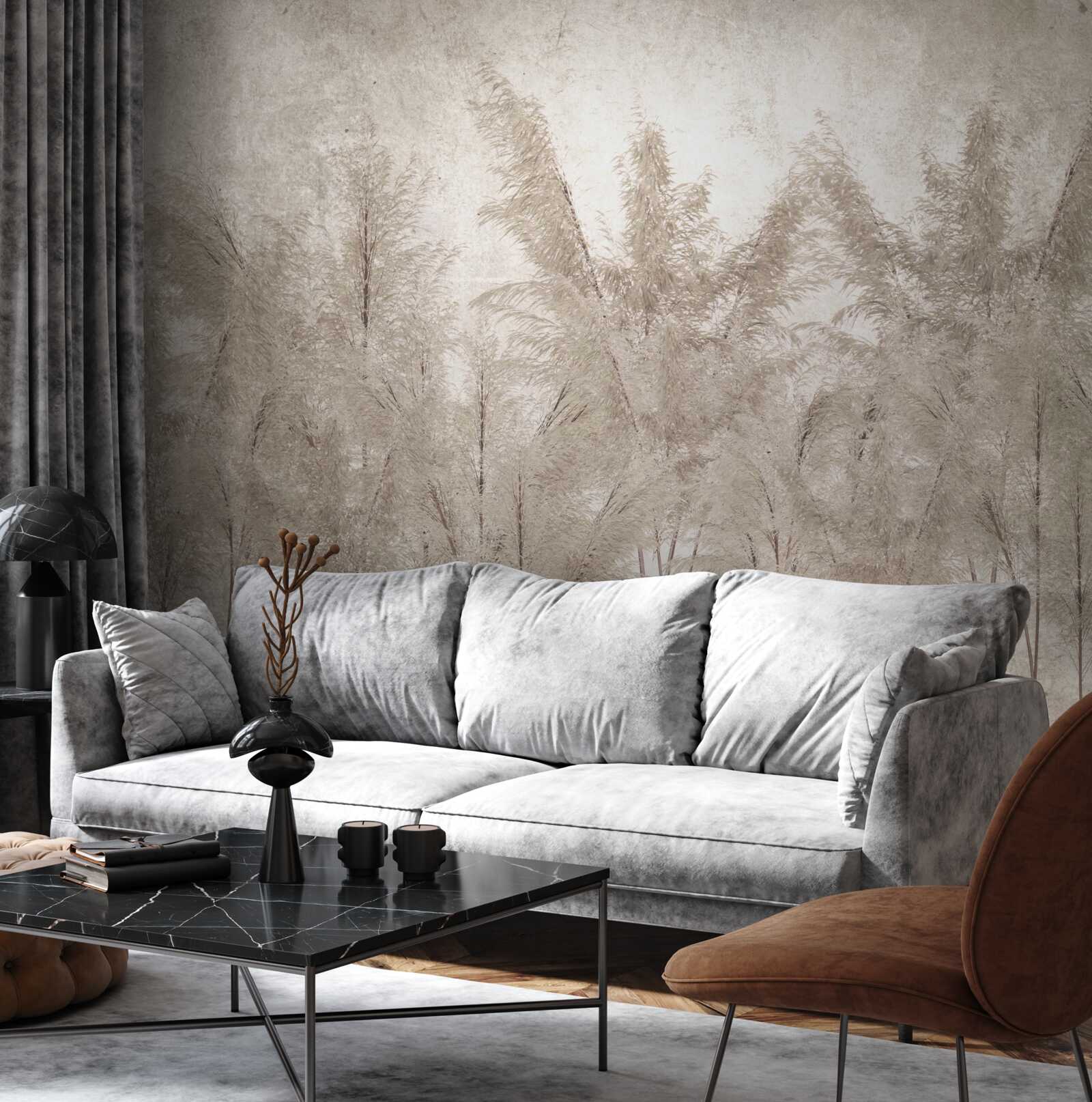 Fotobehang tropische ochtend in de mist