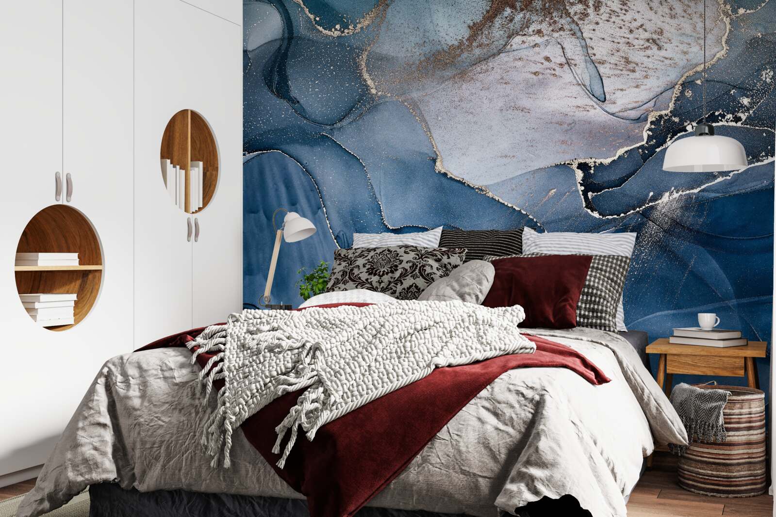 Fotobehang alcoholische inkttinten