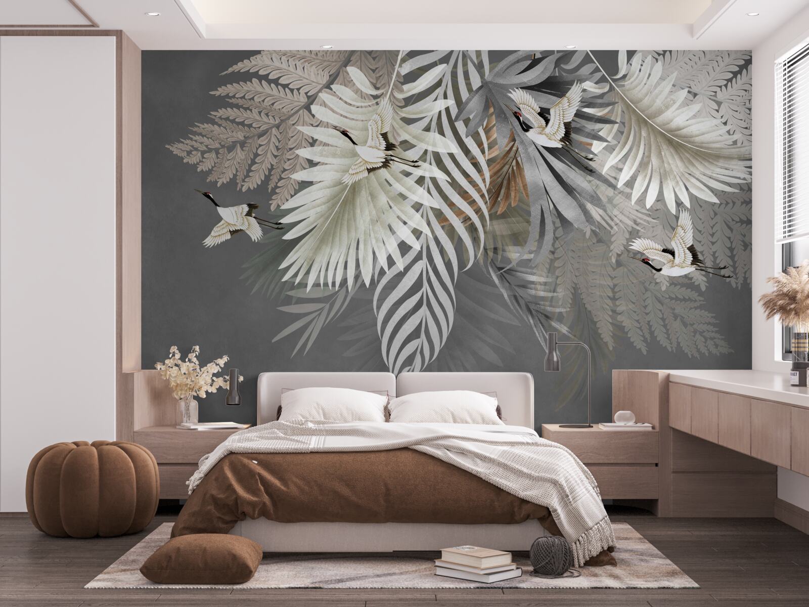 Fotobehang hangend boeket bladeren uit de tropen