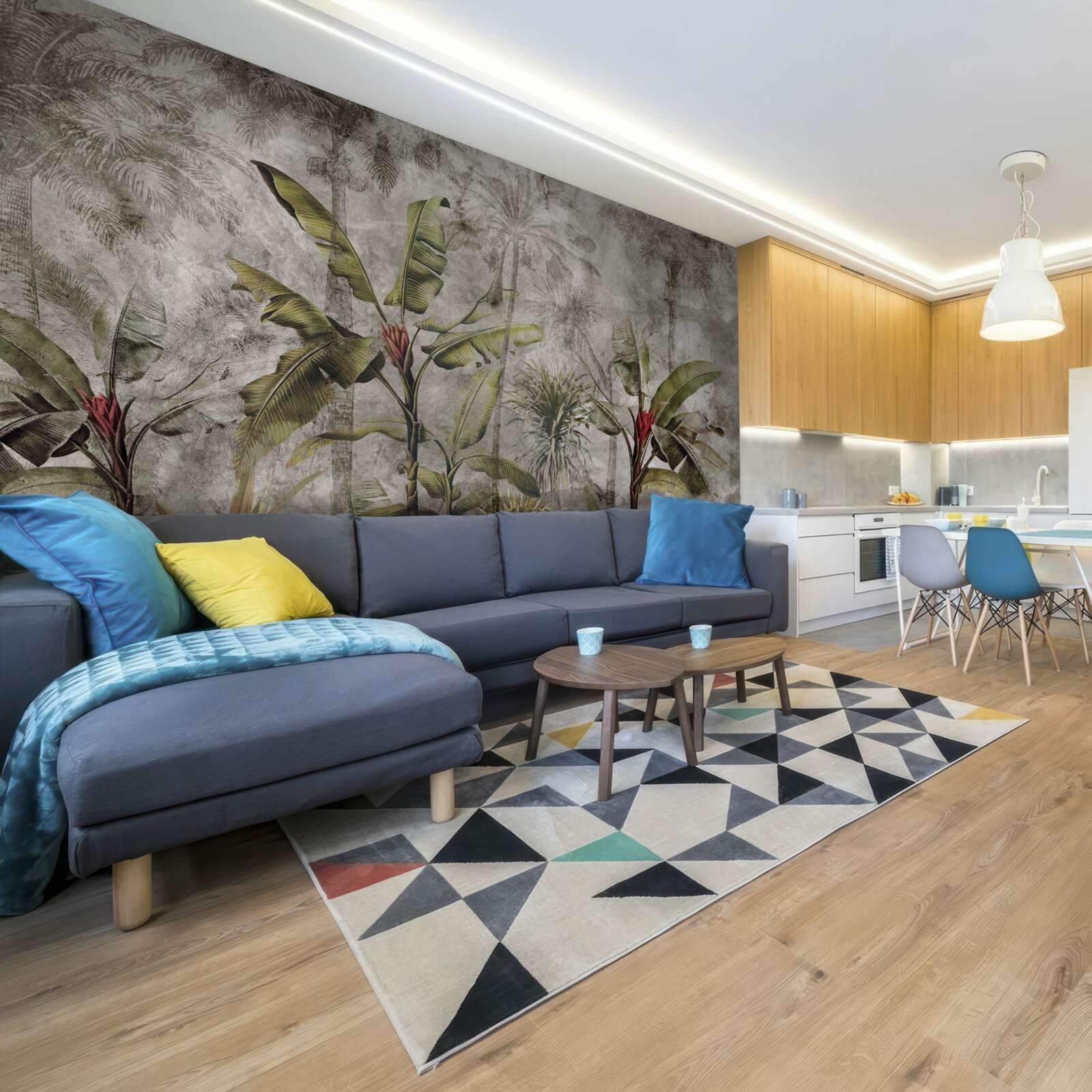 Fotobehang tijdens perioden van intense tropische regen