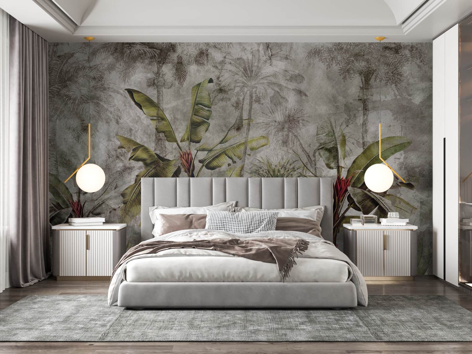 Fotobehang tijdens perioden van intense tropische regen