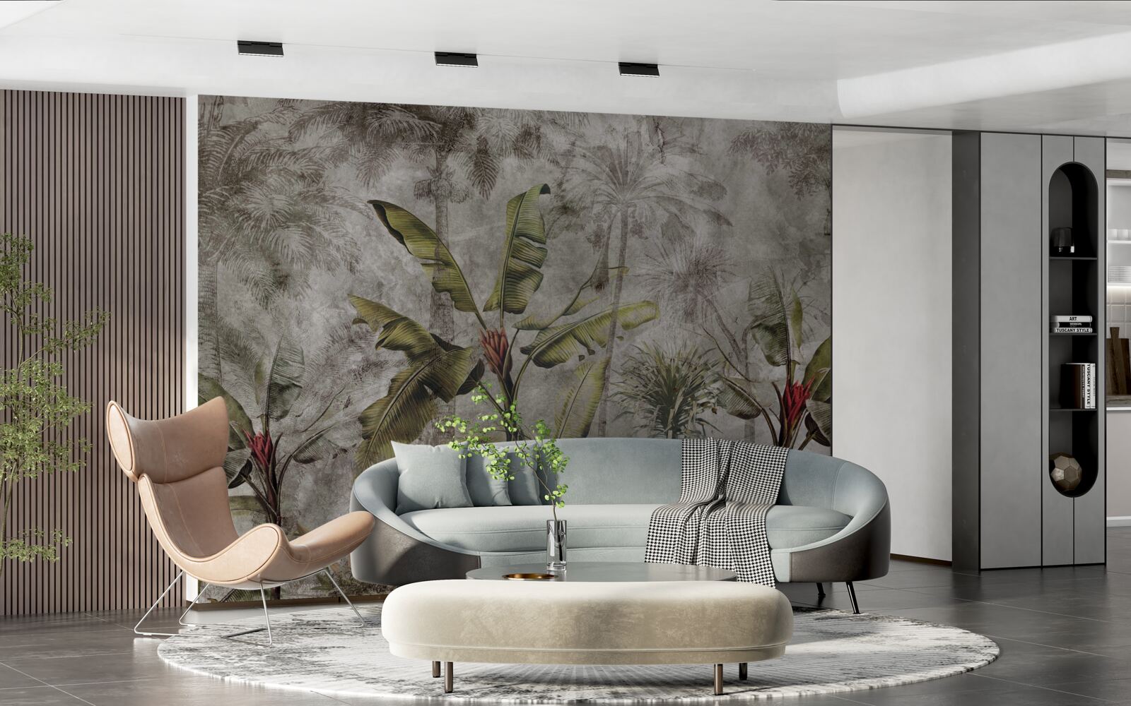 Fotobehang tijdens perioden van intense tropische regen