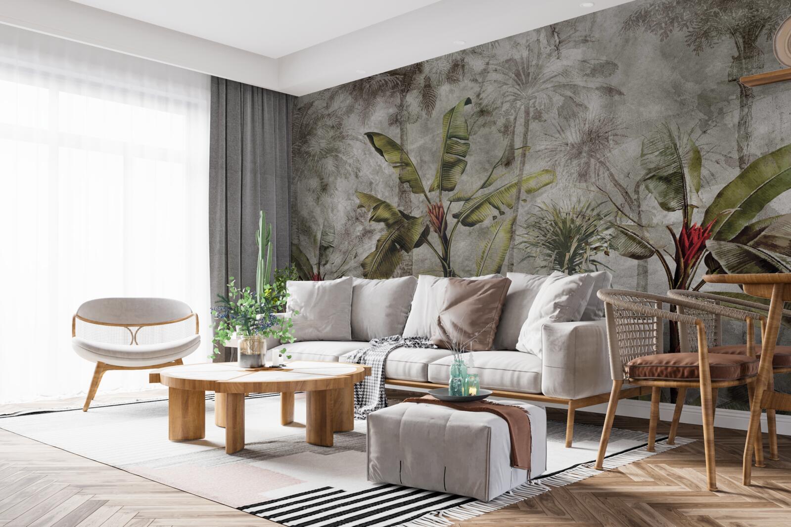 Fotobehang tijdens perioden van intense tropische regen