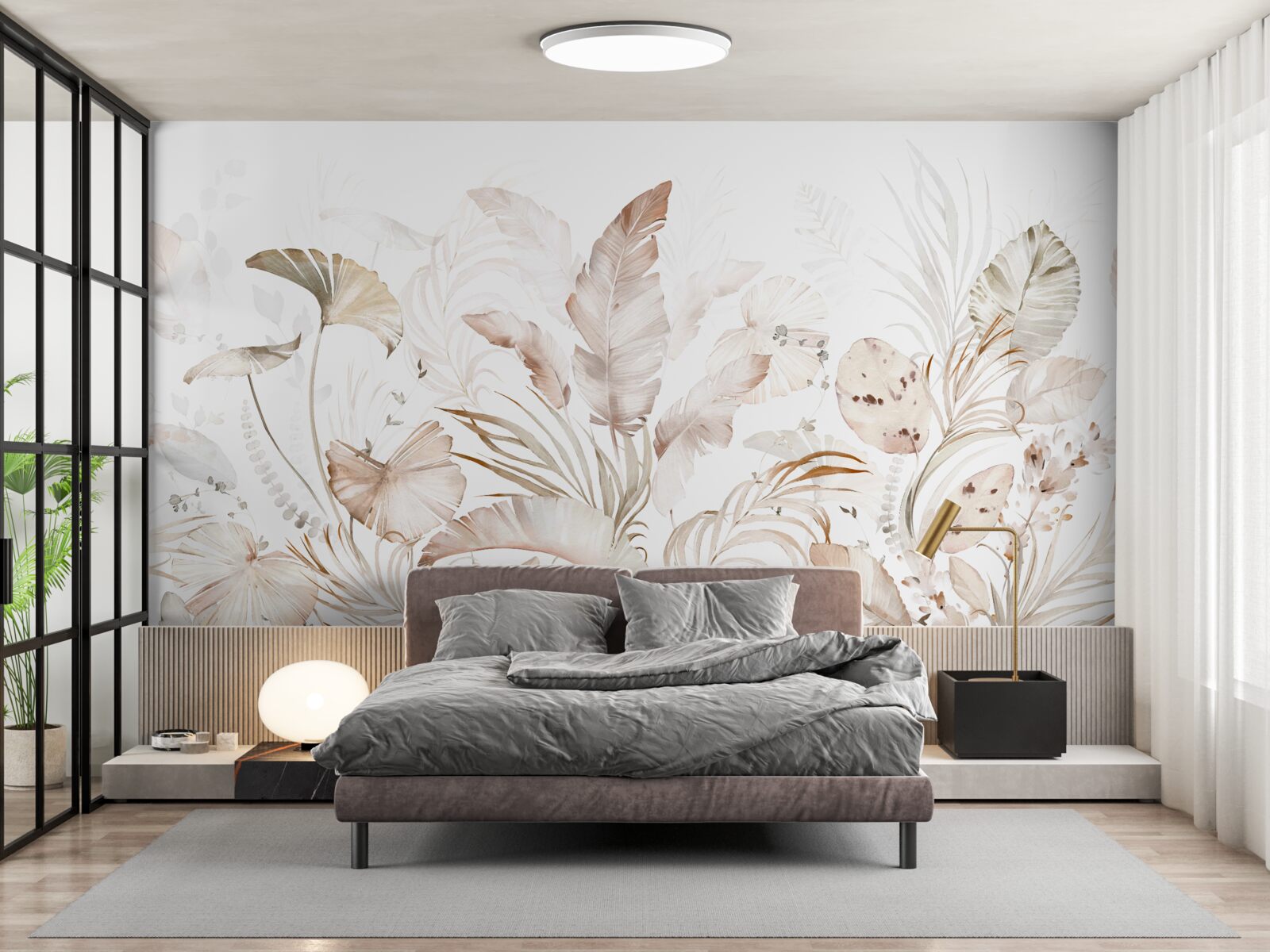 Fotobehang abstract tropisch bos