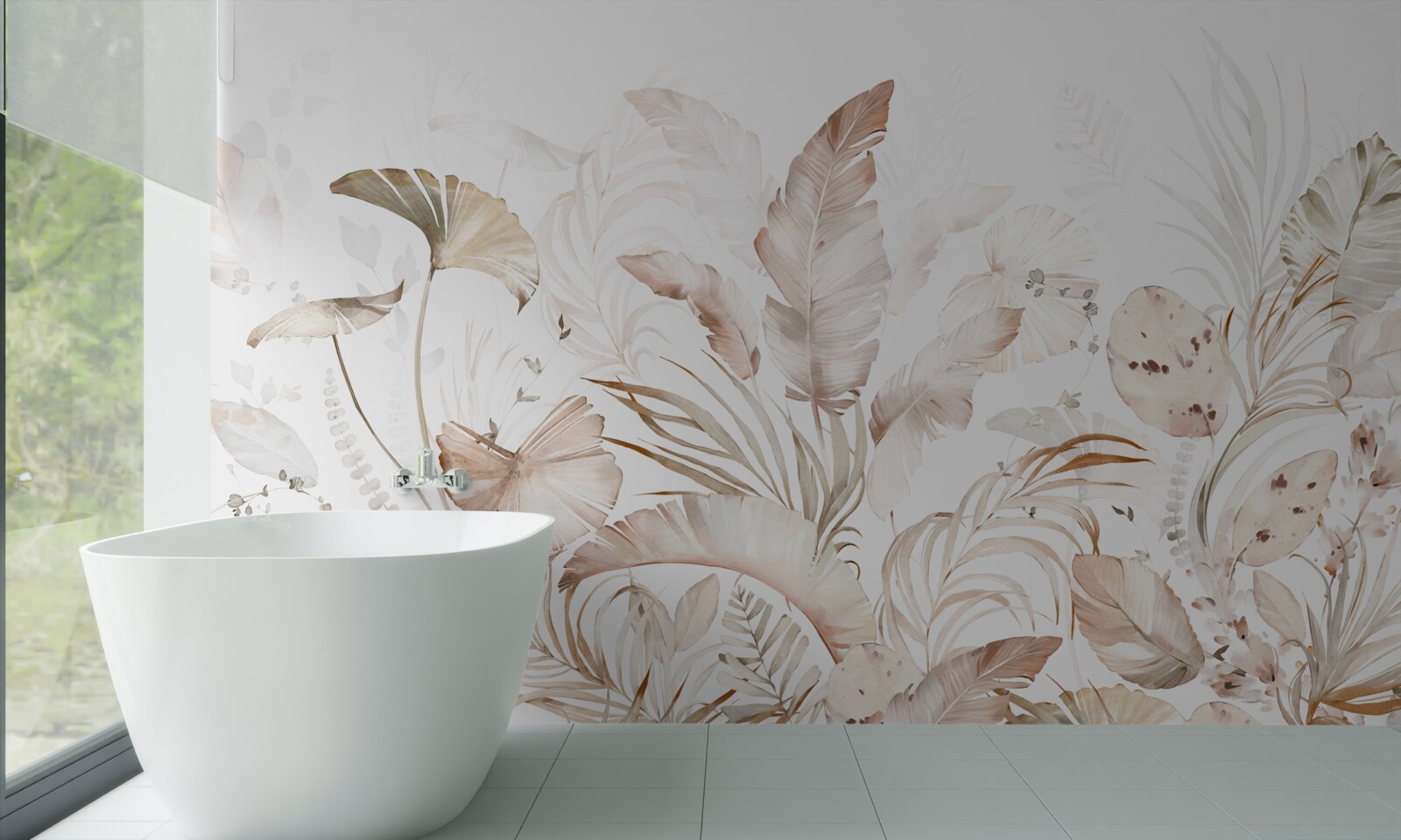 Fotobehang abstract tropisch bos