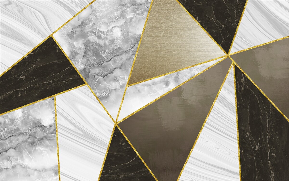 Fotobehang abstractie van een driehoek