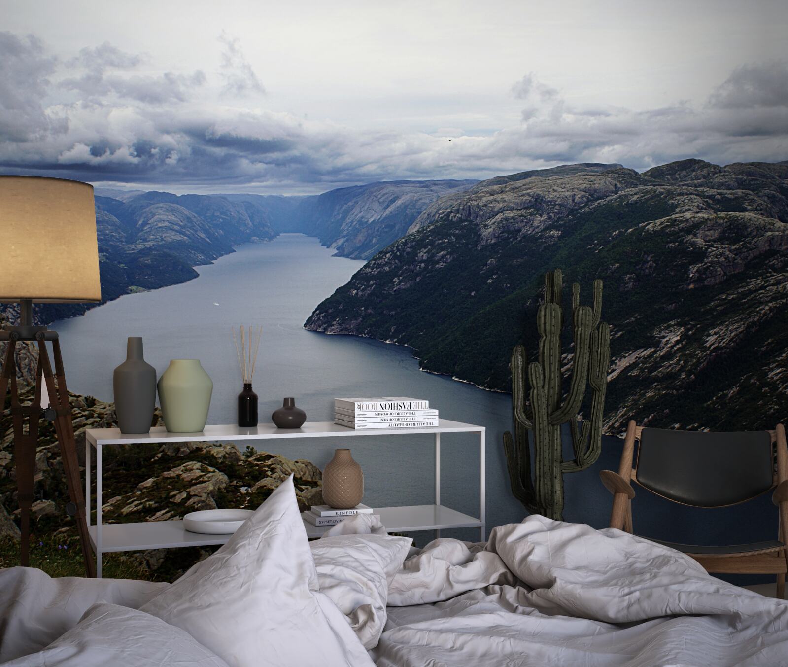 Fotobehang rustige bergrivier