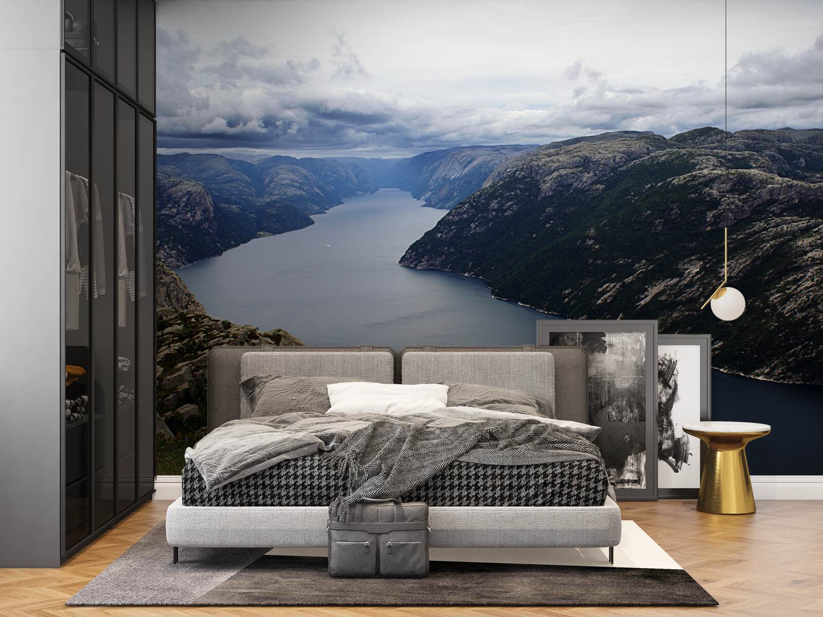 Fotobehang rustige bergrivier