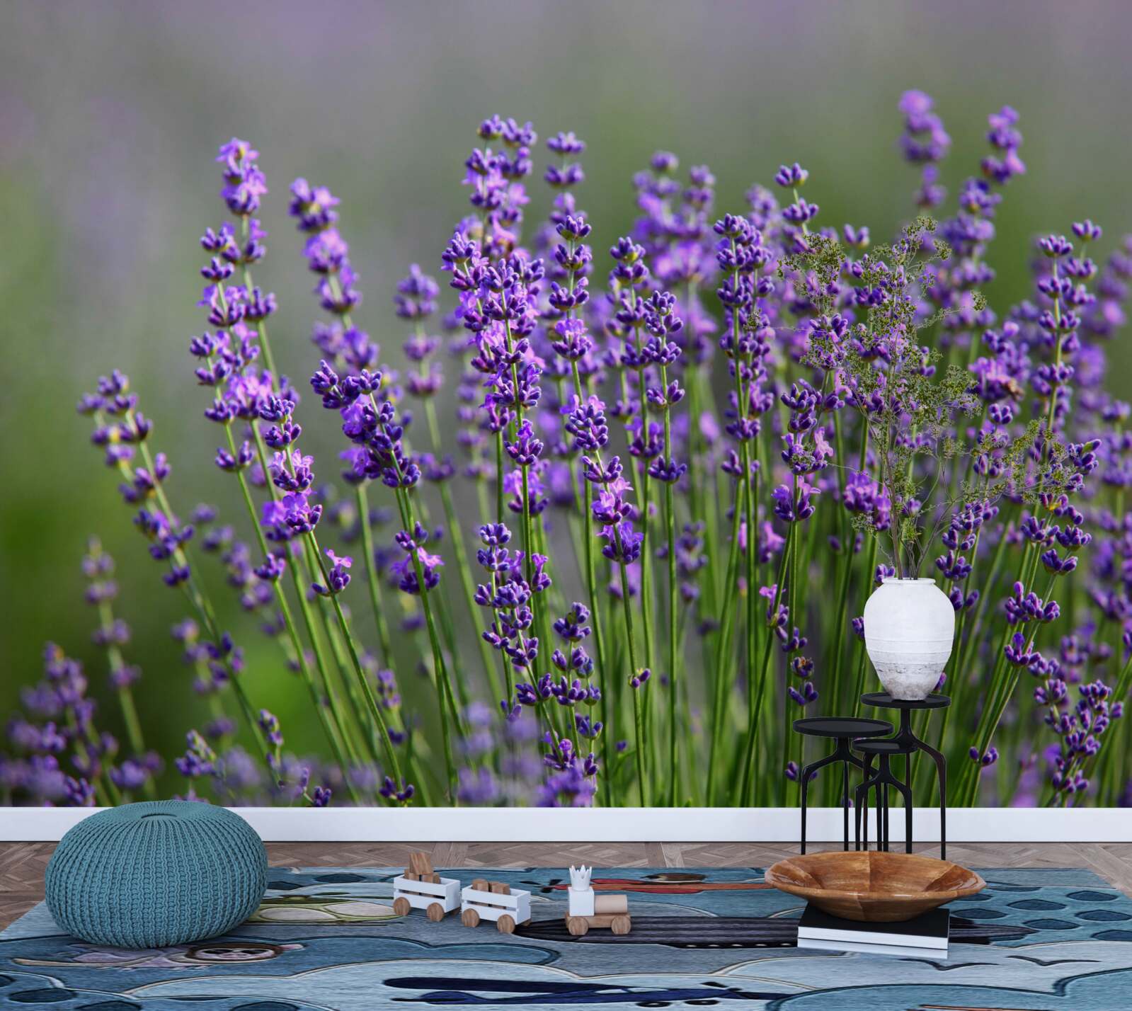 Fotobehang lavendel-paarse kleur