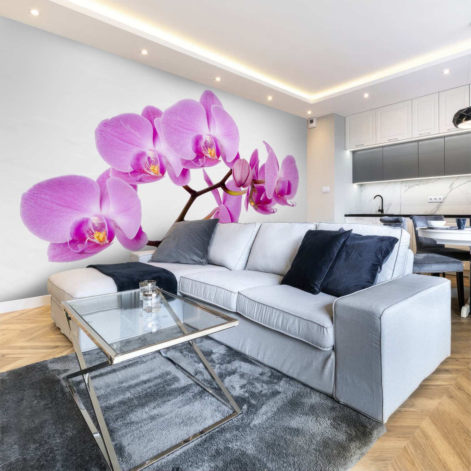 Fotobehang violette afrodiet orchidee