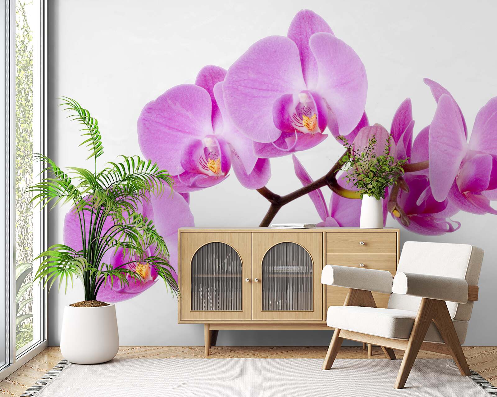Fotobehang violette afrodiet orchidee