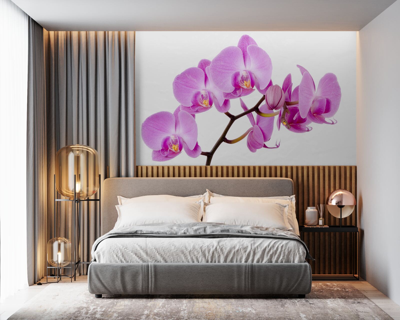 Fotobehang violette afrodiet orchidee