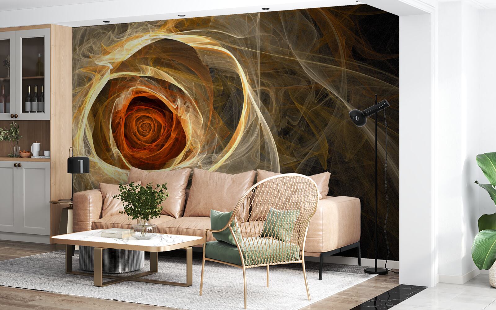 Fotobehang abstract lichtroze textuur