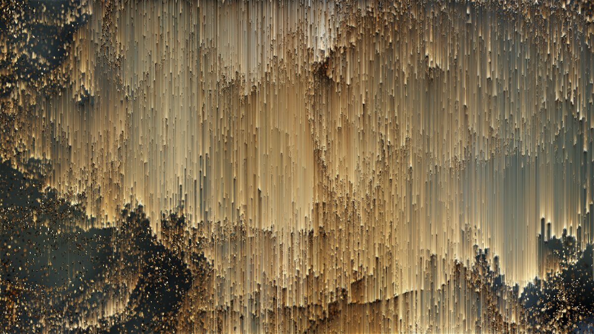 Fotobehang stromen van goud stromen naar beneden