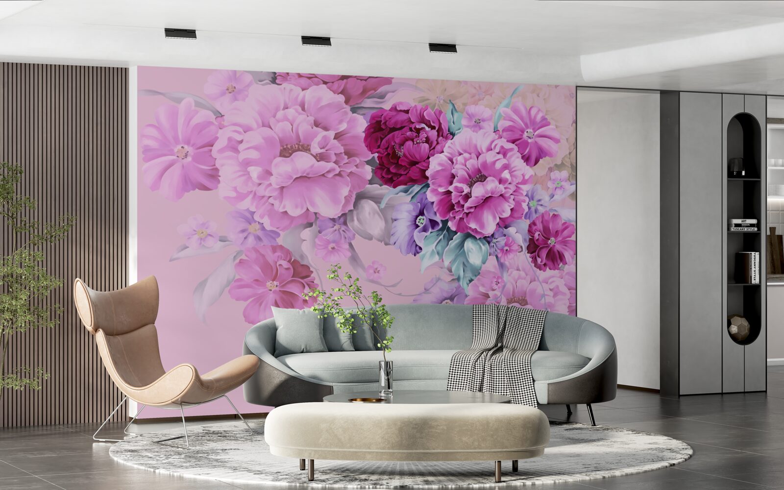 Fotobehang Herfstboeket in lila tinten