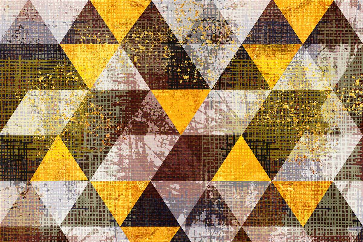 Fotobehang veelkleurige ruitstructuur