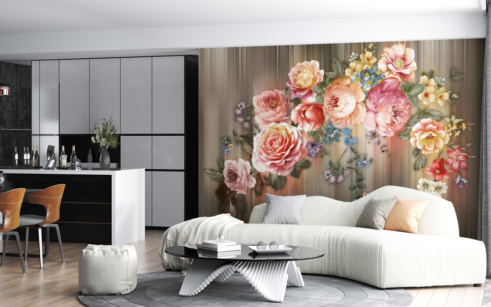 Fotobehang een explosief palet van herfsttinten