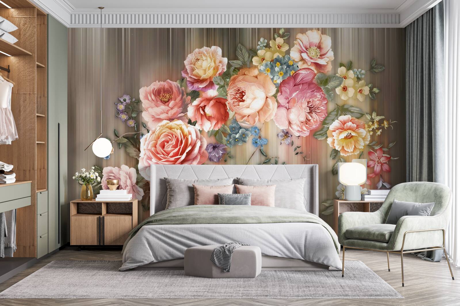 Fotobehang een explosief palet van herfsttinten