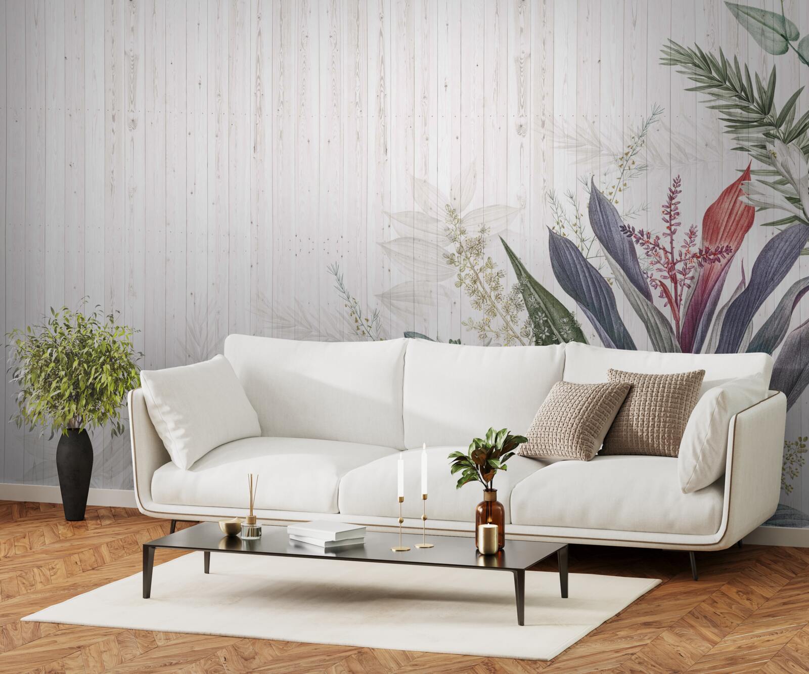 Fotobehang bladeren van exotische oorsprong