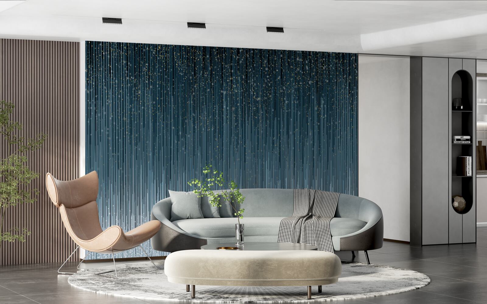 Fotobehang hevige regen tijdens de nacht