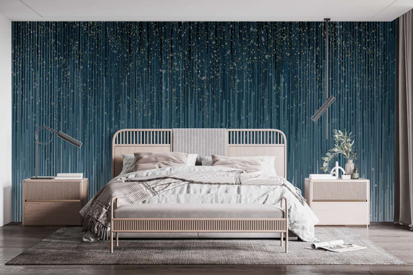 Fotobehang hevige regen tijdens de nacht