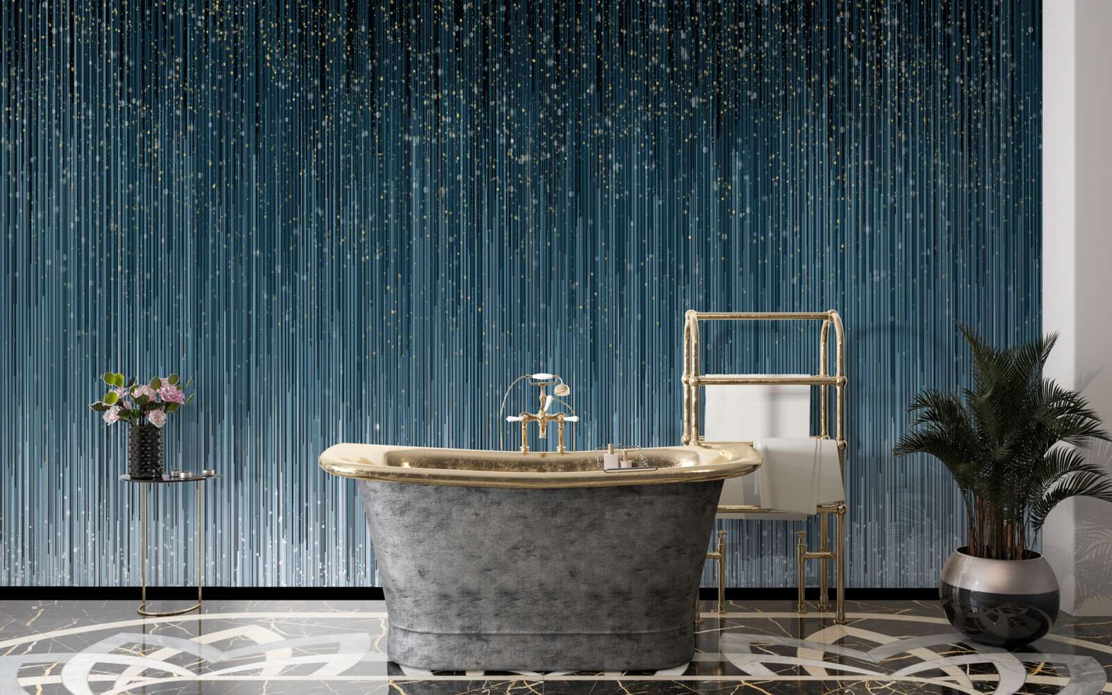 Fotobehang hevige regen tijdens de nacht