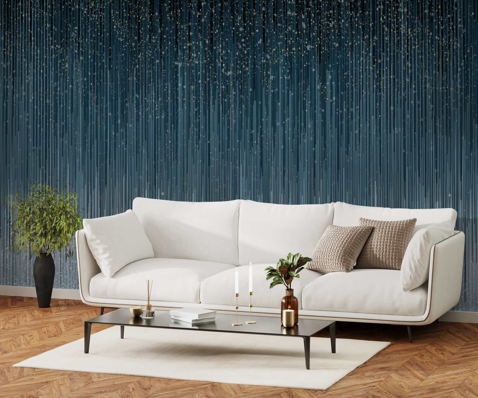 Fotobehang hevige regen tijdens de nacht