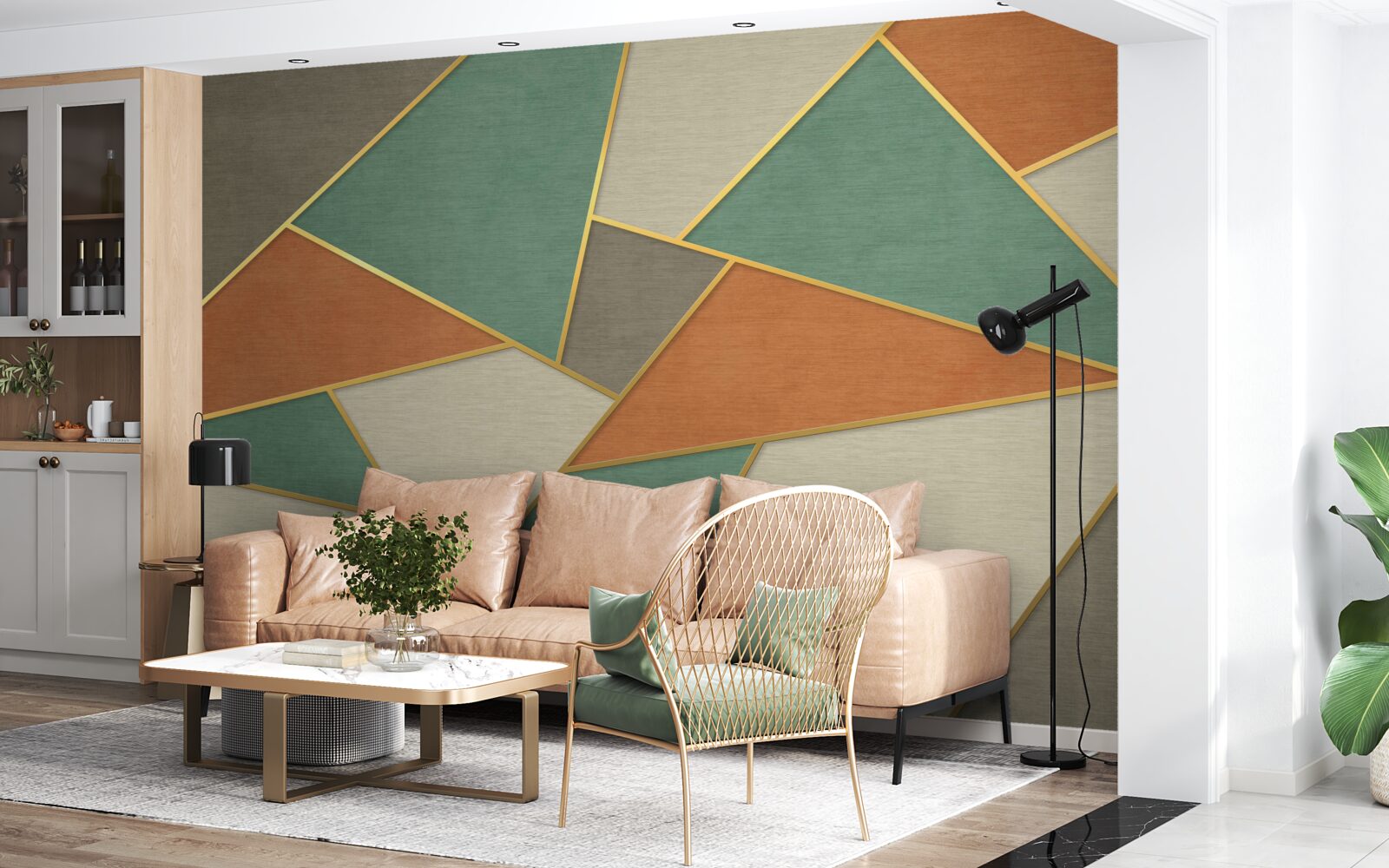 Fotobehang pastelmozaïek