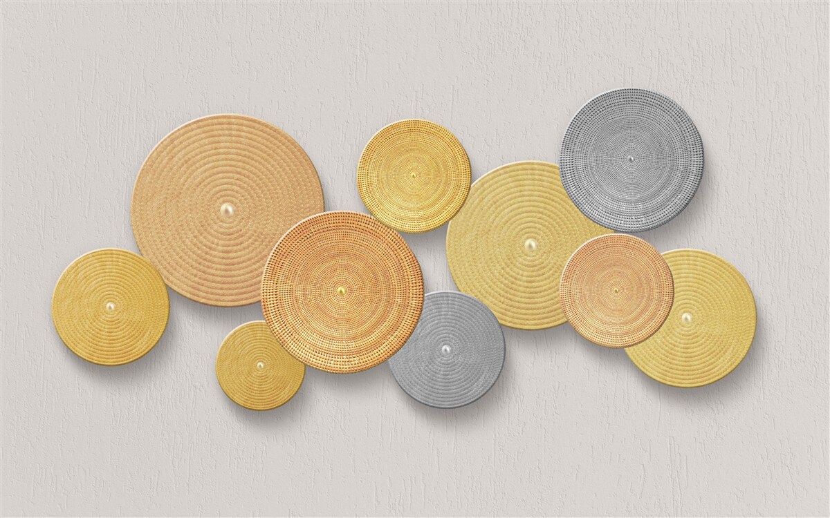 Fotobehang plakjes hout in verschillende kleuren