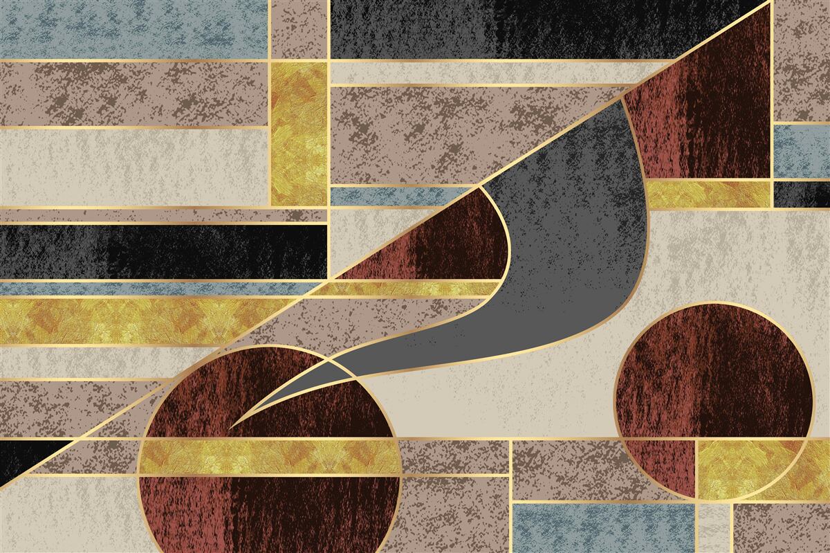 Fotobehang collage van veelkleurige elementen