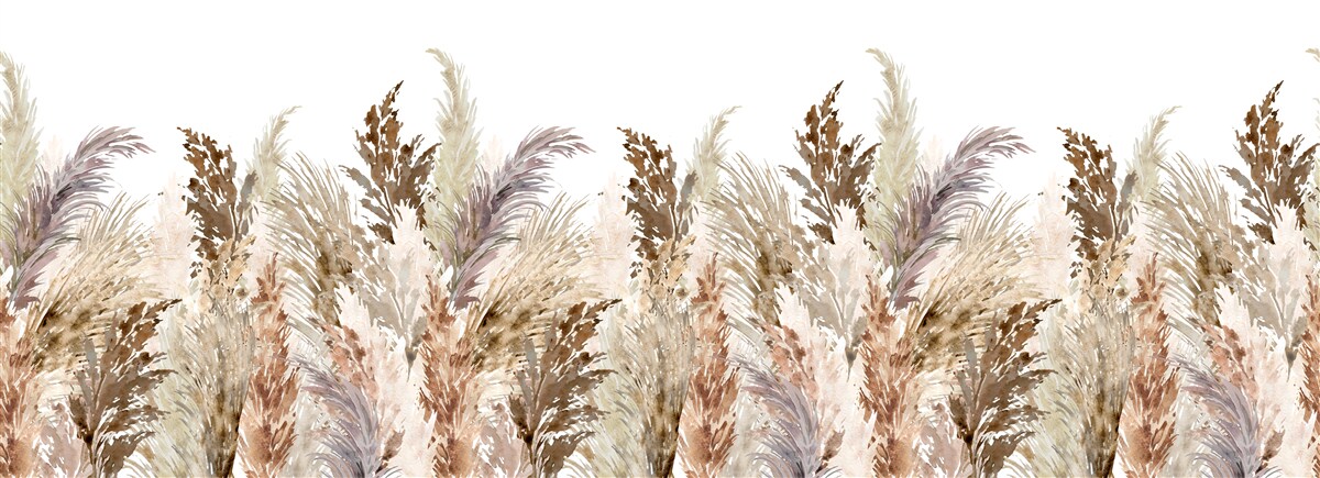 Fotobehang veld bedekt met herfstweide