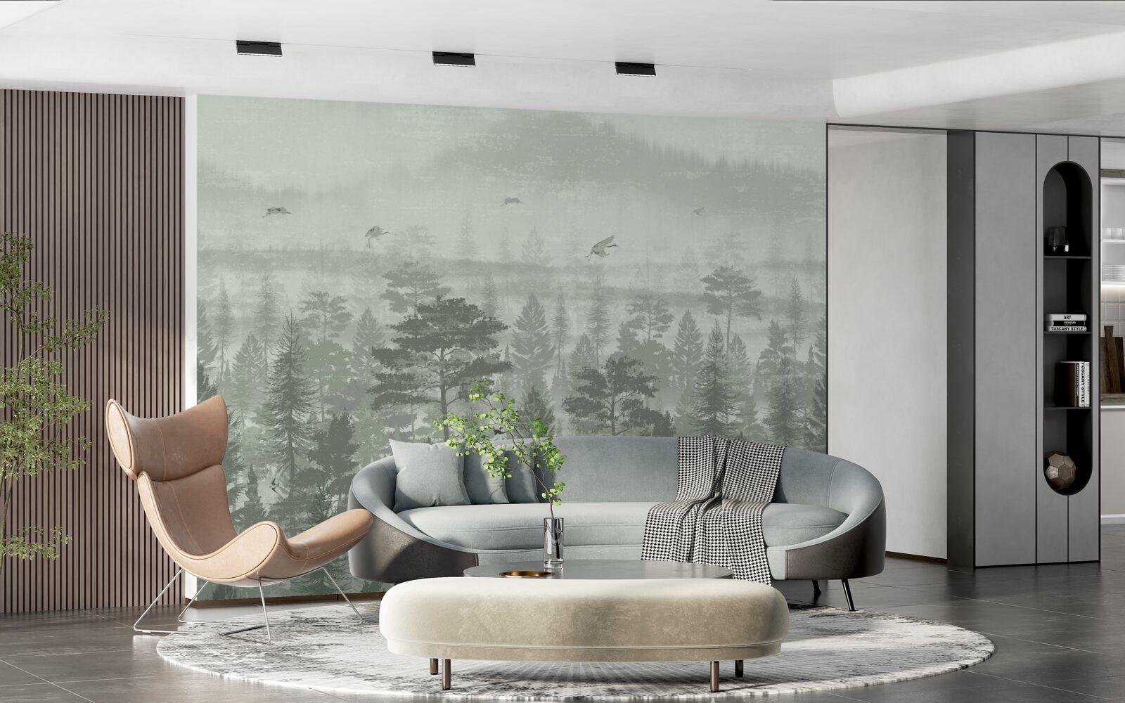 Fotobehang regenwoud tijdens periodes van hevige regenval